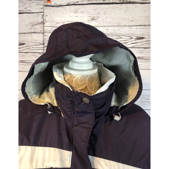 Columbia ladies hooded winter ski jacket purple & white size medium - Picture 10 of 16